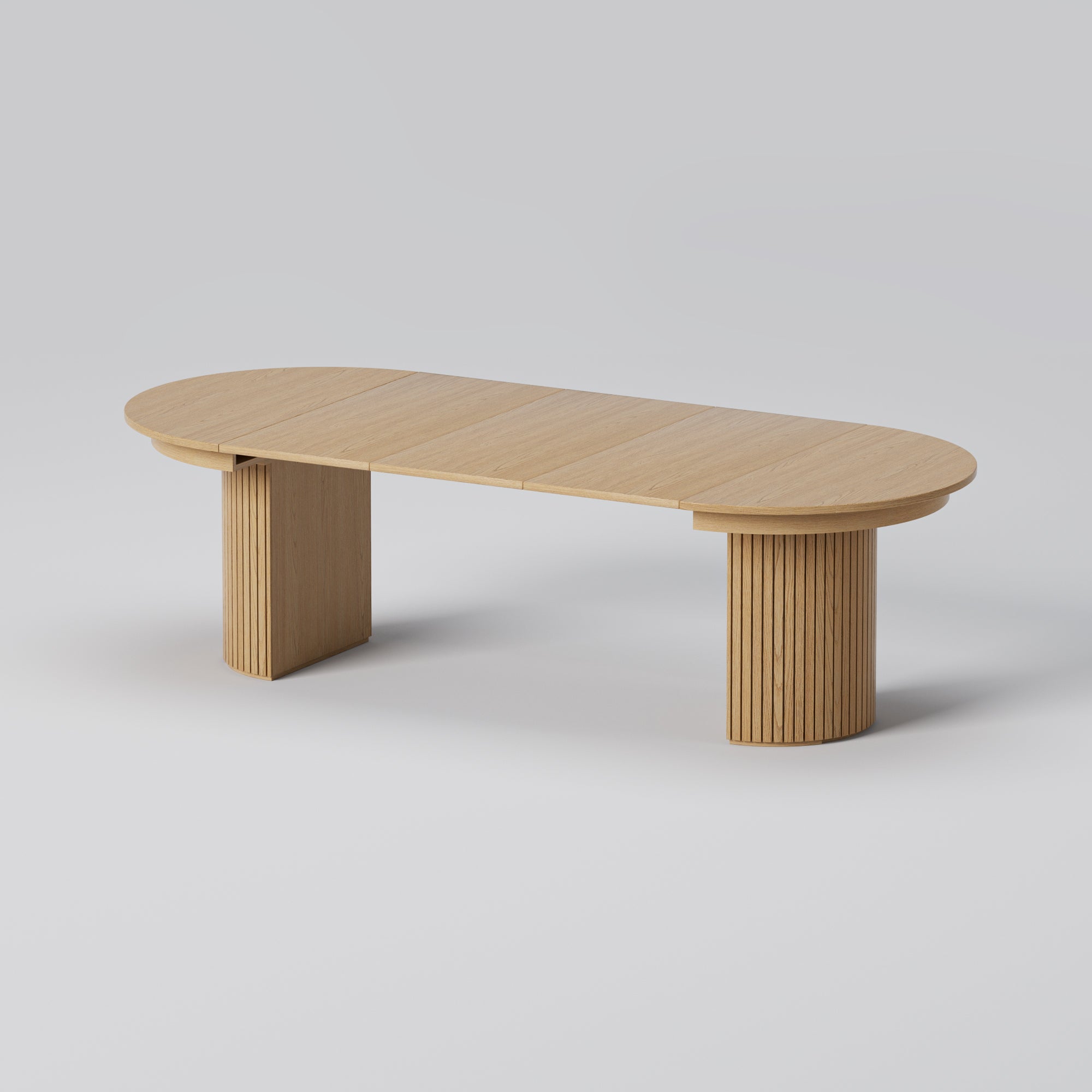 T001 OAK VENEER EXTENDABLE DINING TABLE & SET – Artisan Design