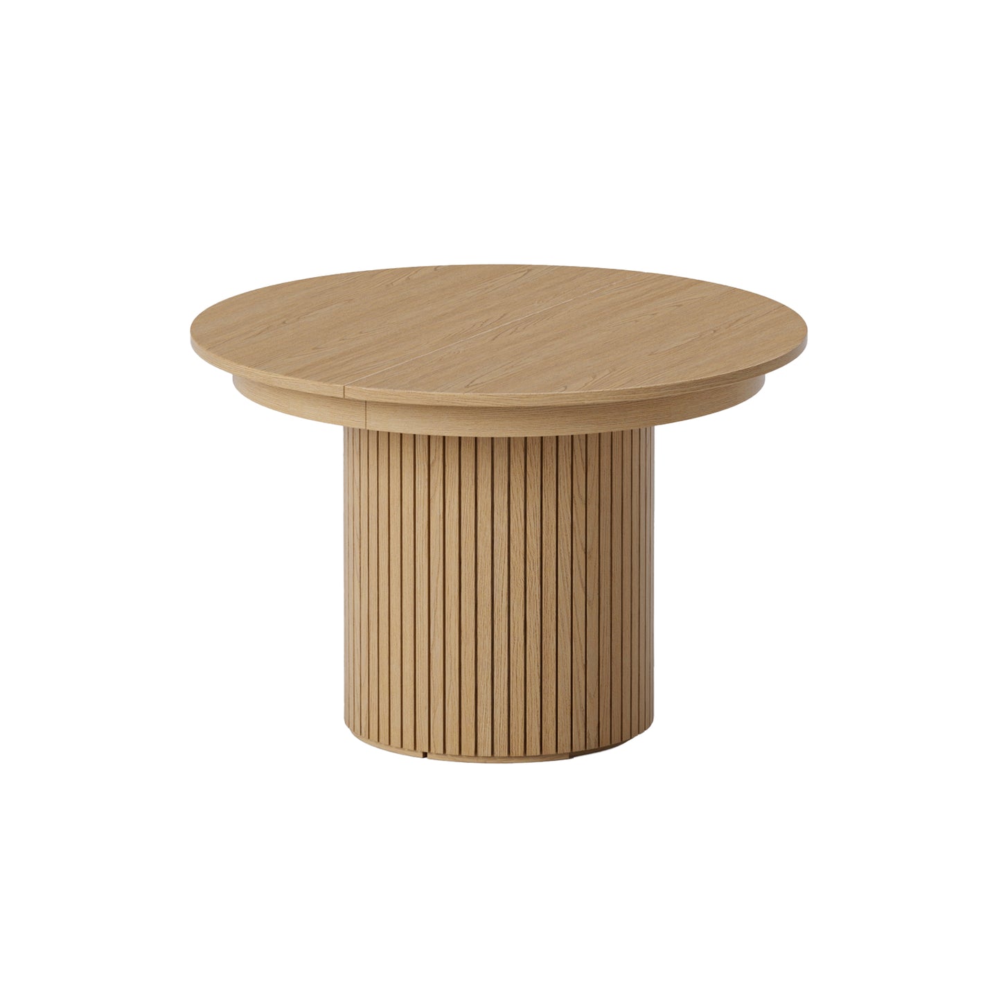 T001 OAK VENEER EXTENDABLE DINING TABLE & SET