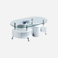 CT282 Oval Coffee Table with 2 Stools