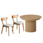 T001 OAK VENEER EXTENDABLE DINING TABLE & SET