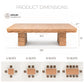 47 in-105 in Extendable Wood Dining Room Table for 4-8 People