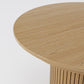 T001 OAK VENEER EXTENDABLE DINING TABLE & SET