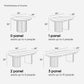 T001 OAK VENEER EXTENDABLE DINING TABLE & SET