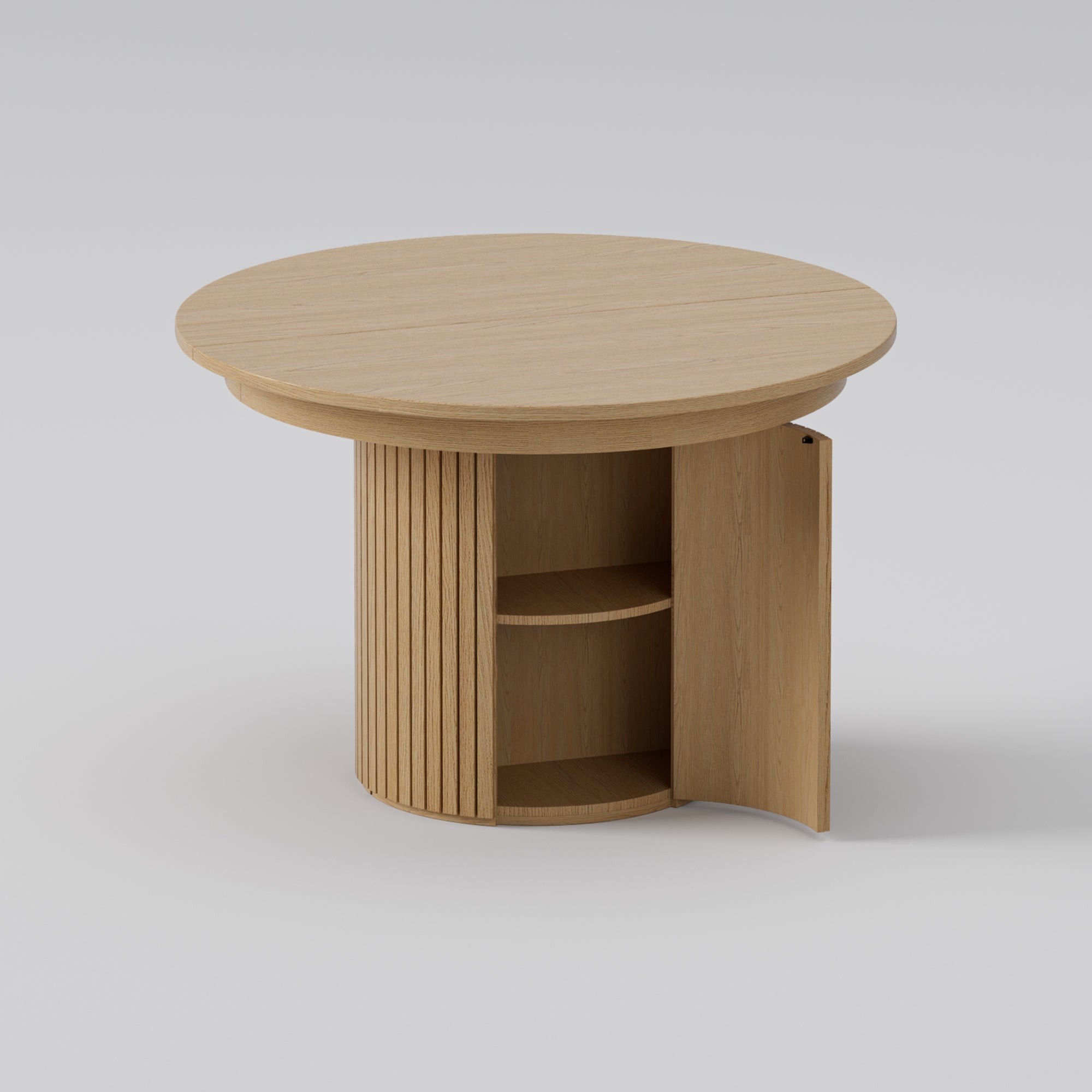T001 OAK VENEER EXTENDABLE DINING TABLE & SET – Artisan Design