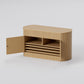 K001 OAK VENEER SIDE CABINET
