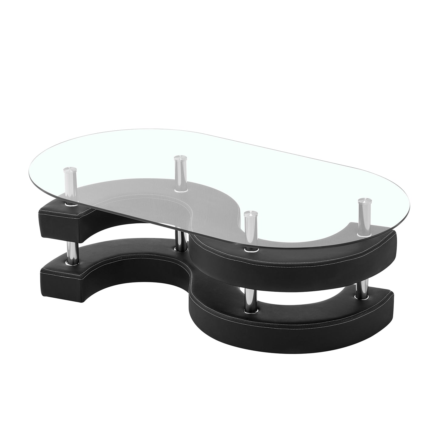 CT255 Oval Coffee Table with 2 Storage Stools