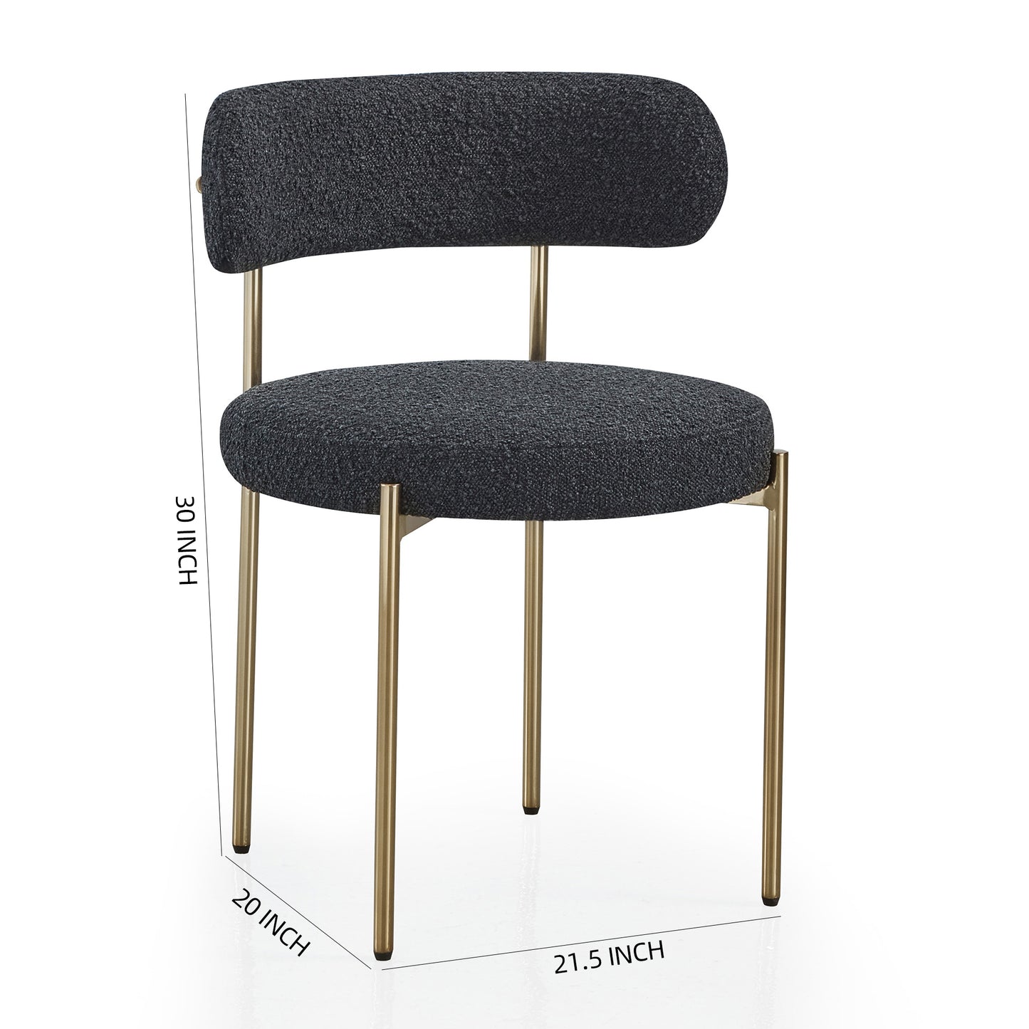 DC01 Stylish Granule Fabric Chairs Set of 2