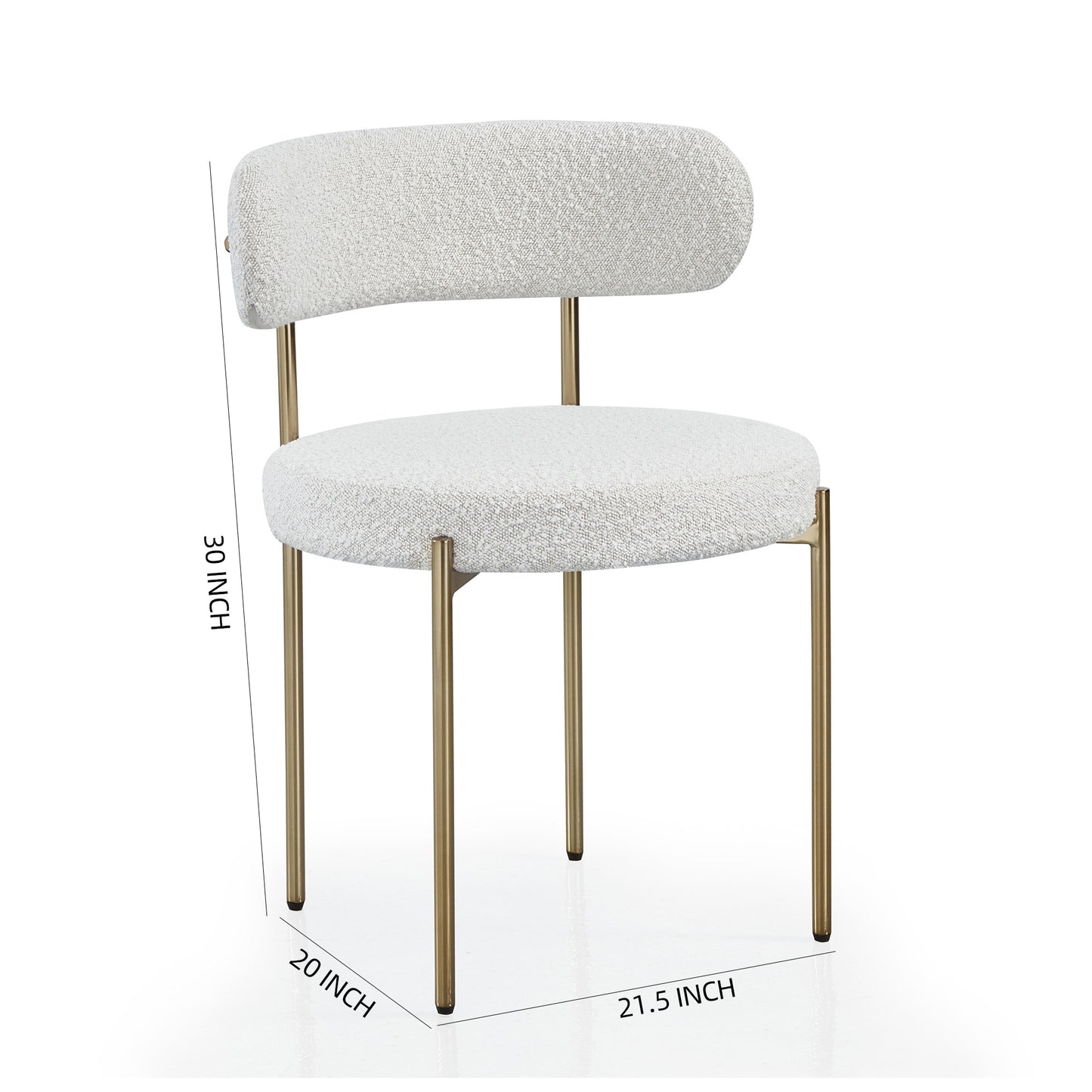 DC01 Stylish Granule Fabric Chairs Set of 2