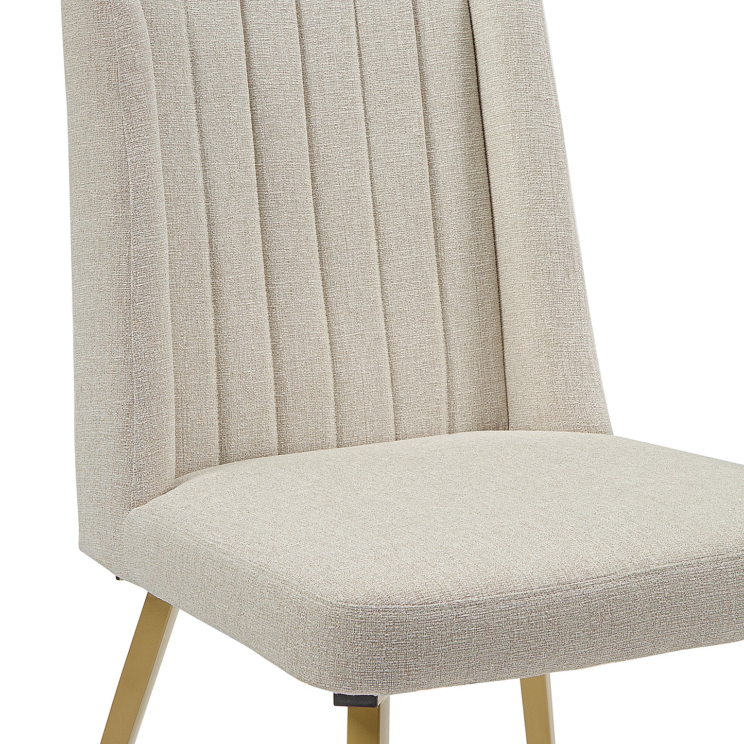 DC15 Set of 2 Fabric Dining Chair with Gold Base
