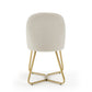 DC20 Set of 2 Fabric Dining Chairs with Brushed Gold Base