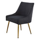 DC58 Set of 2 Elegant Dining Chair with Gold Finish Base