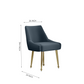 DC58 Set of 2 Elegant Dining Chair with Gold Finish Base