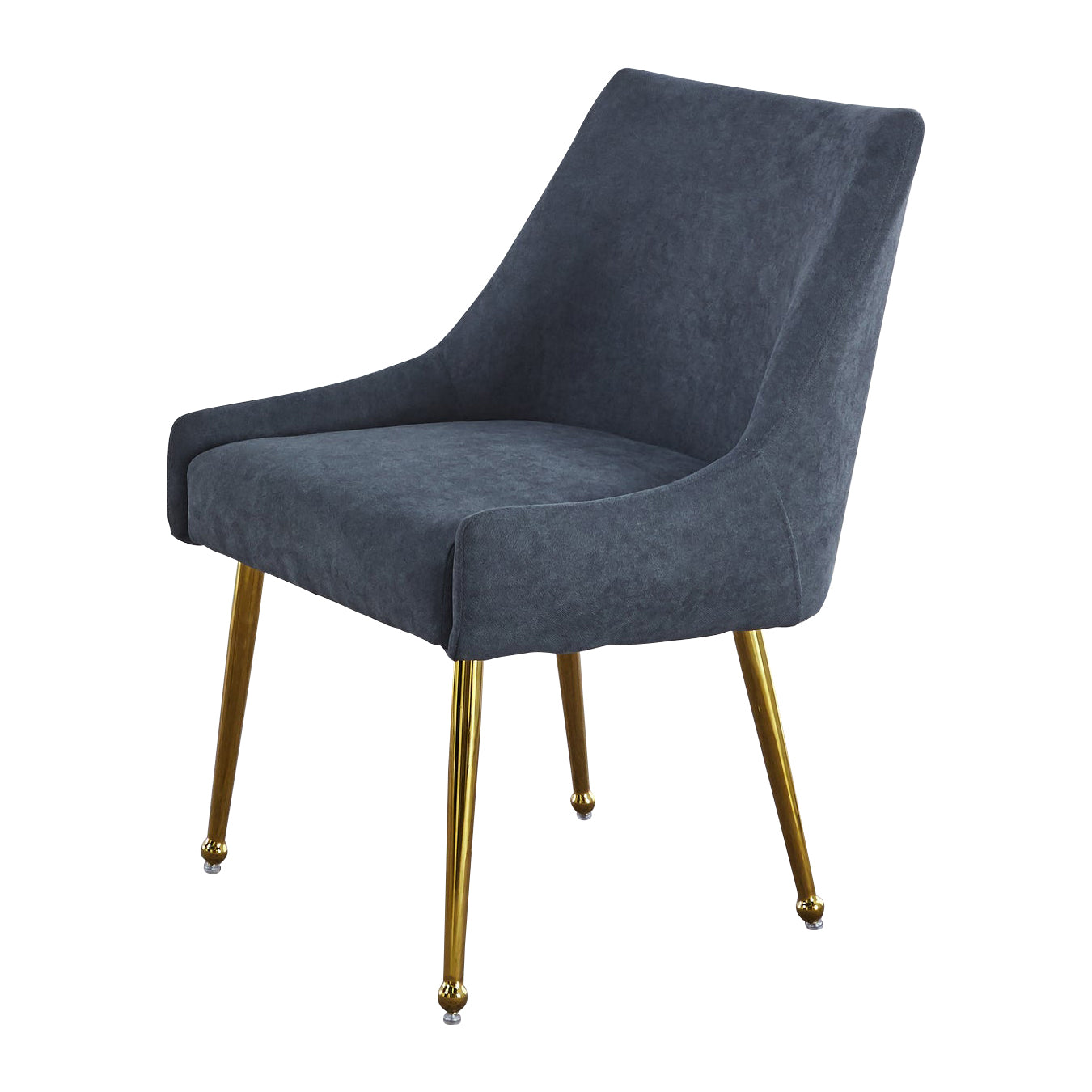 DC58 Set of 2 Elegant Dining Chair with Gold Finish Base