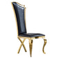 DCK99 Elegant Velvet & Leatherette Dining Chair Set of 2