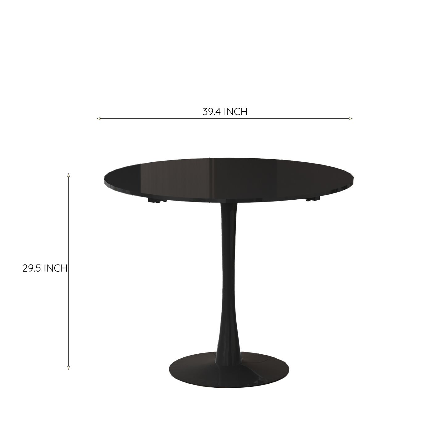 DT90 Printed Marble/ Metal Top Dining Table