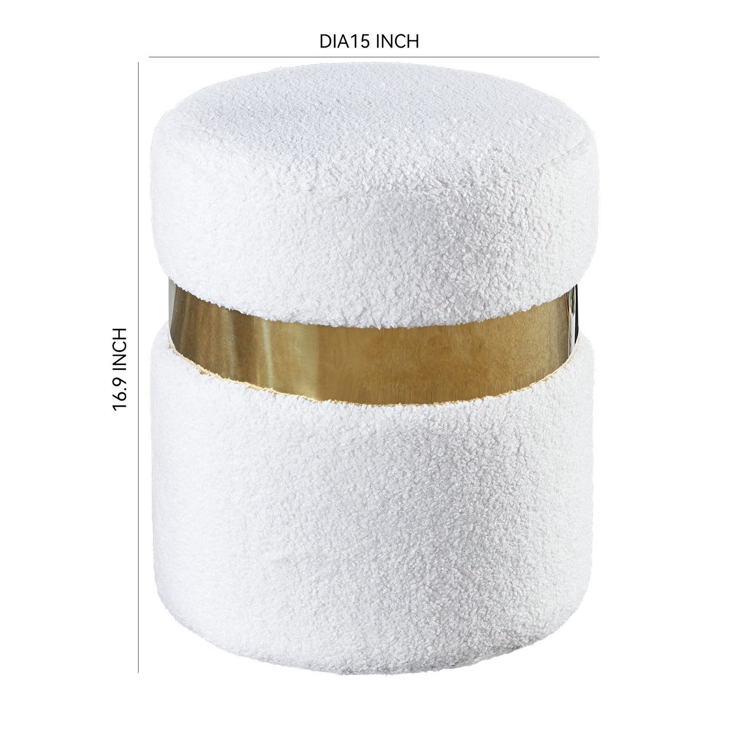 G03 Velvet Round Ottoman