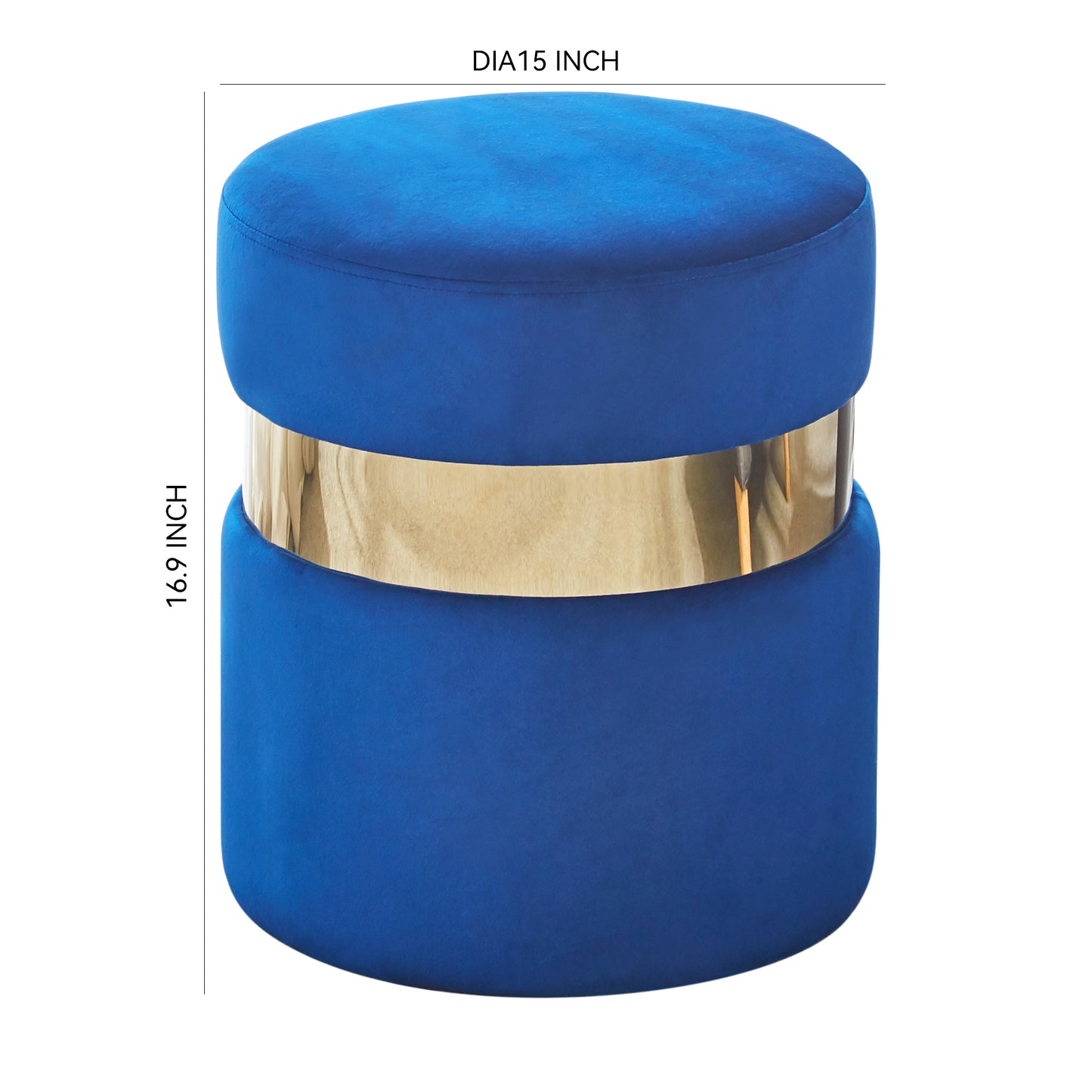 G03 Velvet Round Ottoman