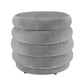G05 Boucle Fabric Ottoman with Storage