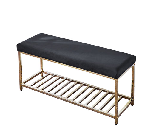 G82 Elegant Bench with Stainless Steel Base