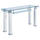 JD2 Modern Console Table with Tempered Glass