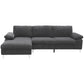 LSEC8036 Corduroy Left Corner Sectional Sofa