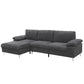 LSEC8036 Corduroy Left Corner Sectional Sofa