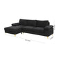LSEC8036 Corduroy Left Corner Sectional Sofa