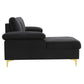 LSEC8036 Corduroy Left Corner Sectional Sofa