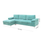 LSEC8036 Corduroy Left Corner Sectional Sofa