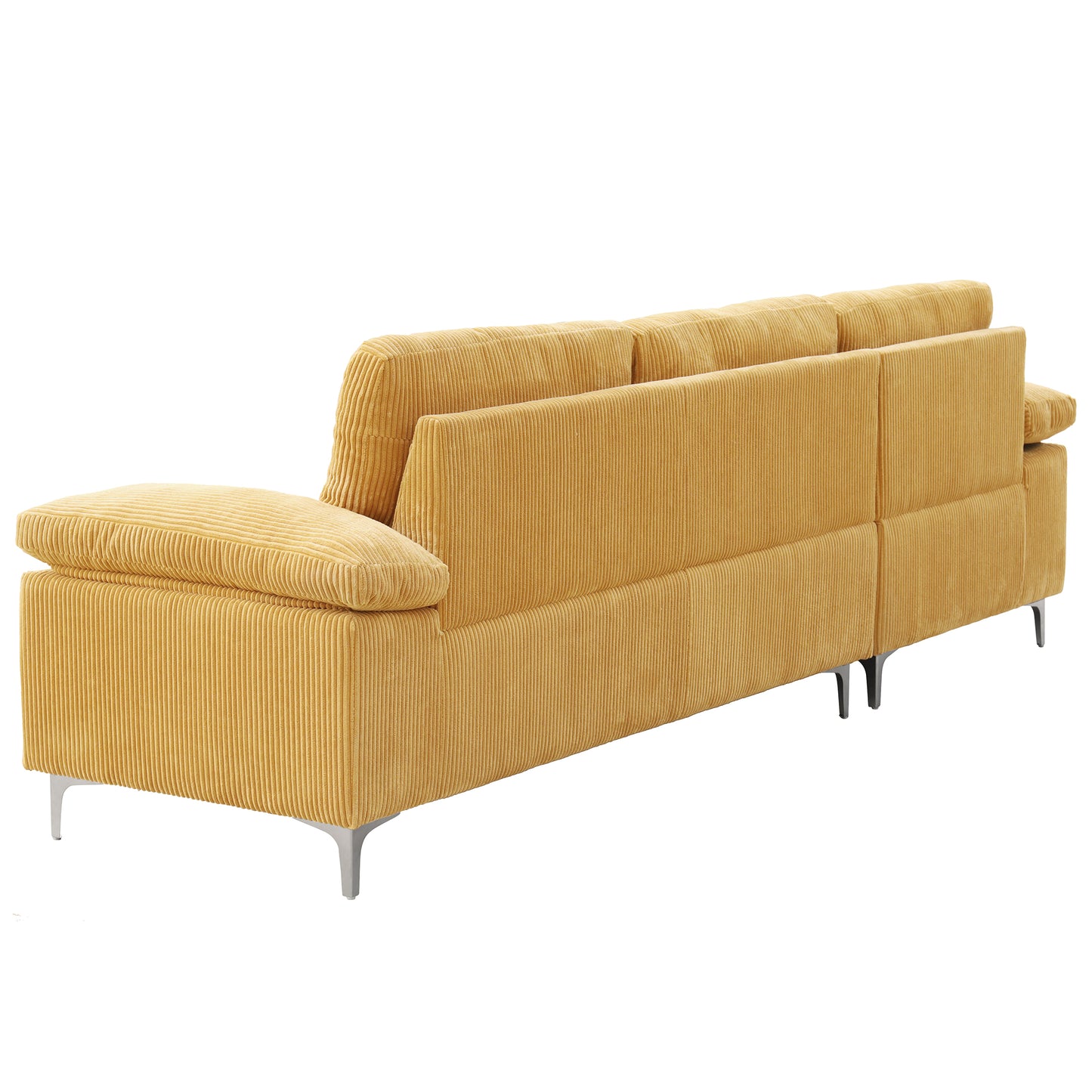 LSEC8036 Corduroy Left Corner Sectional Sofa