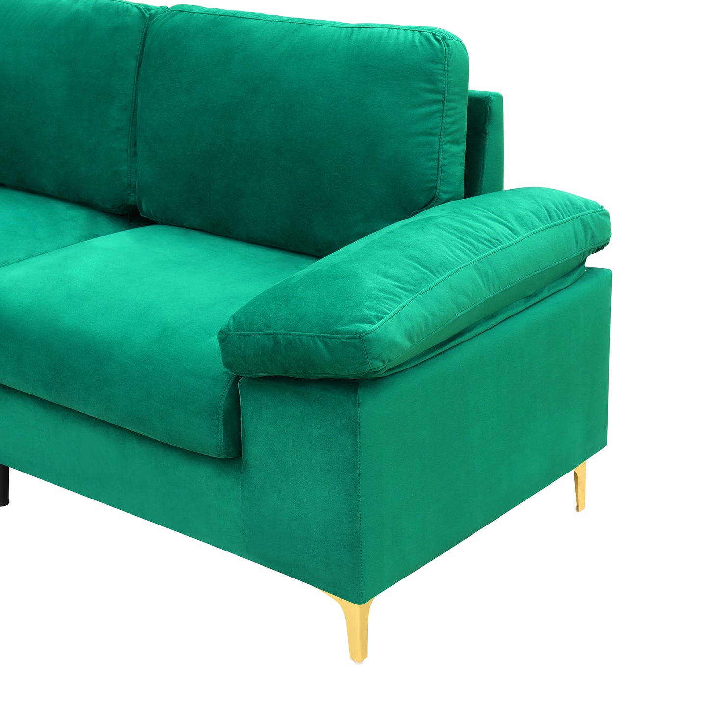 LSEC8036 Corduroy Left Corner Sectional Sofa