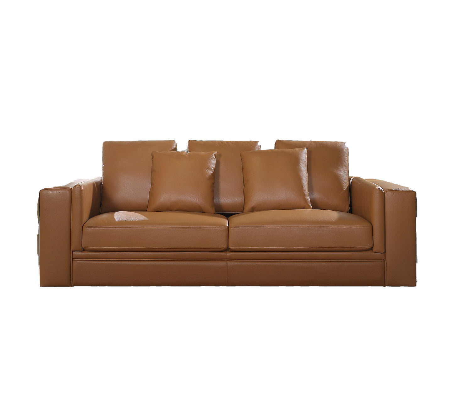8047 Luxurious Top Grain Leather Sofa and Loveseat Set