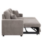 SMB8037 Corduroy Fabric Storage Chaise with Wheels