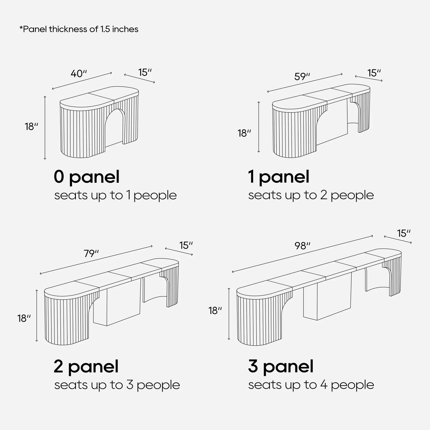C001 OAK VENEER EXTENDABLE BENCH