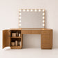 AH AXIOS HMOE Makeup Vanity Desk with Mirror and 3-Color Lights