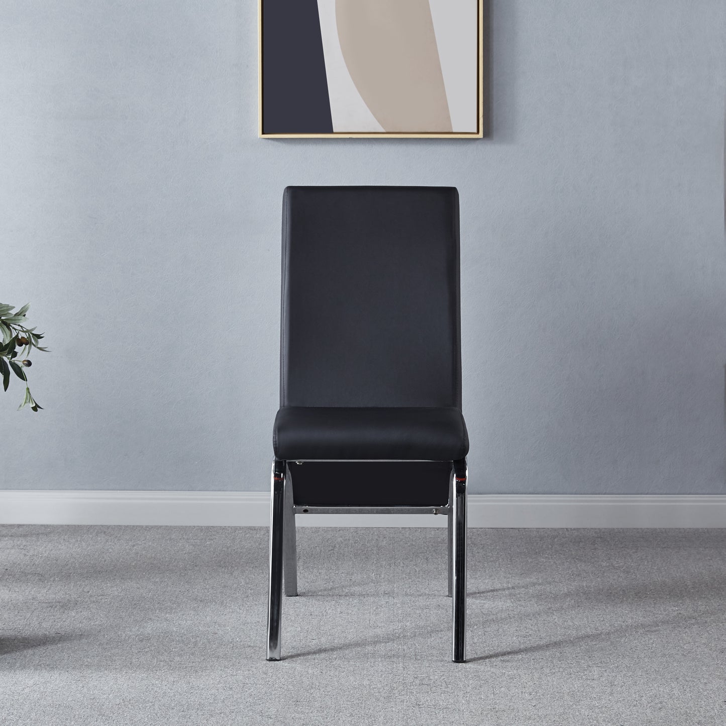 134 Set of 2 Leatherette Dining Chair