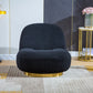 C601 Designer Boucle Swivel Barrel Chair