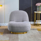 C601 Designer Boucle Swivel Barrel Chair