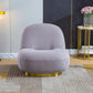 C601 Designer Boucle Swivel Barrel Chair
