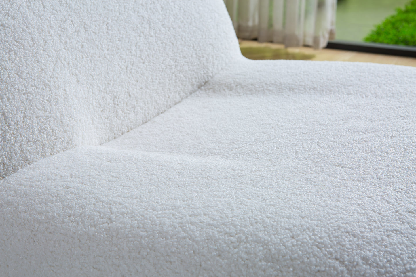 C601 Designer Boucle Swivel Barrel Chair