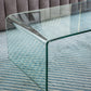 CT1027 Modern Clear Tempered Glass Coffee Table