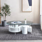 CT282 Oval Coffee Table with 2 Stools