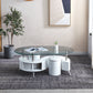 CT282 Oval Coffee Table with 2 Stools