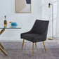 DC58 Set of 2 Elegant Dining Chair with Gold Finish Base