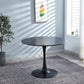 DT90 Printed Marble/ Metal Top Dining Table