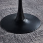 DT90 Printed Marble/ Metal Top Dining Table
