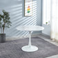 DT90 Printed Marble/ Metal Top Dining Table