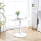 DT90 Printed Marble/ Metal Top Dining Table