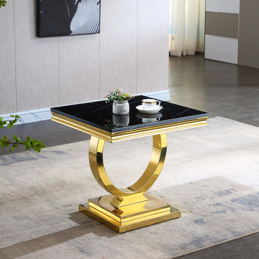 ET316 Solid Marble End Table