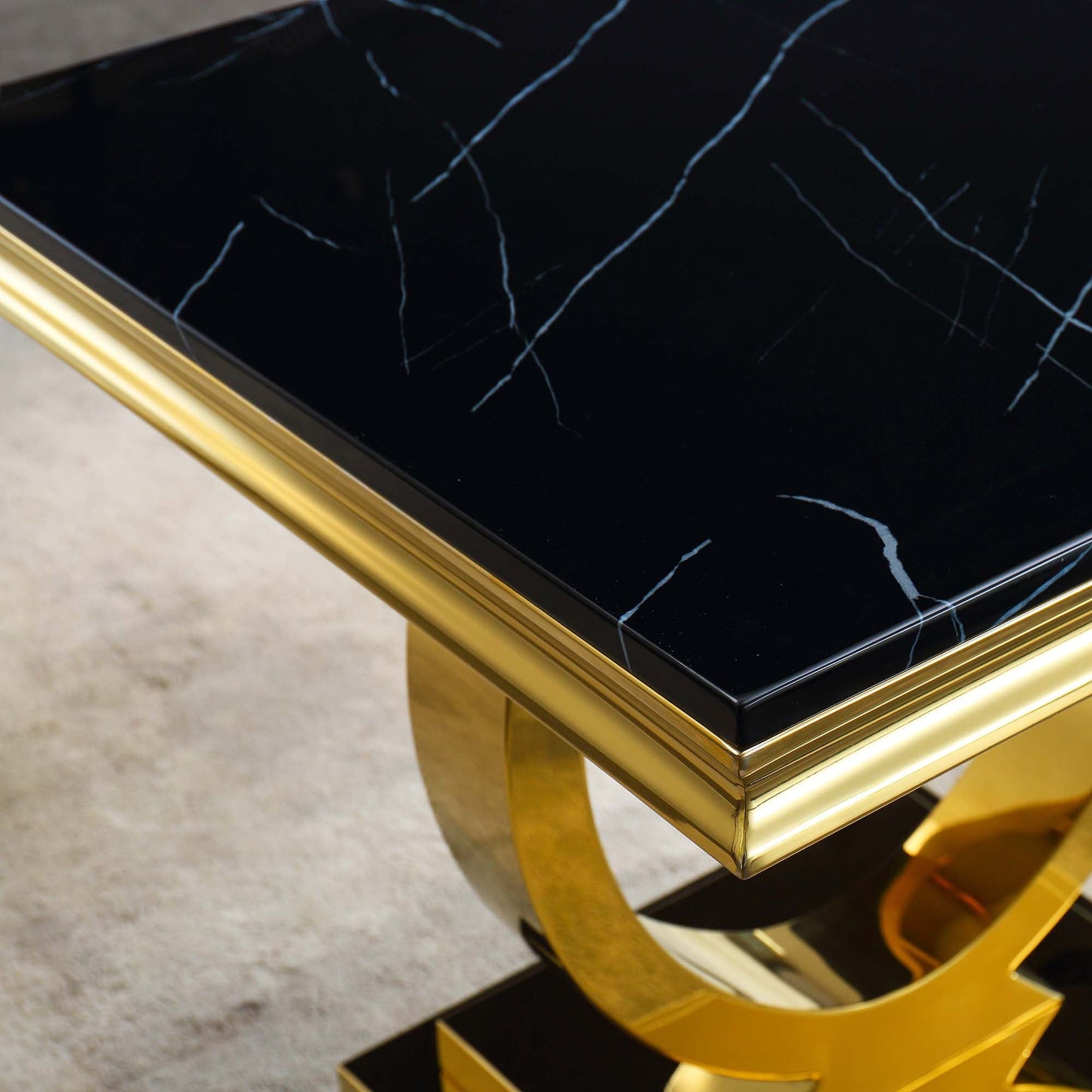 ET316 Solid Marble End Table